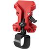 Advokingtap Confezione da 1 fondina per attrezzi a sgancio rapido, resistente, clip da cintura in ABS per trapani e martelli, fissaggio sicuro con una sola mano, per lavori in cantiere, colore rosso (rosso)