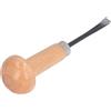 BSTiltion Scalpello per Intaglio del Legno Sgorbia per Intaglio del Legno Coltello per Tornitura per la Lavorazione del Sgorbia Dritta Lama Incisiva Manico Ergonomico in Fag