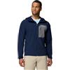 Columbia Tall Heights III - Giacca softshell da uomo con cappuccio, Collegiate Navy/City Grey, 4X