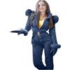 LOKLNEYK Tuta da Sci Donna - Pantaloni Sci Donna Taglie Forti Montagna Set Completa Impermeabile Completo Snowboard Elasticizzati 2 Pezzi Salopette Abbigliamento 2#Blu S