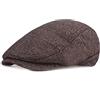 HHRHLKNH Cappelli Invernali Uomo Berretti Di Mezza Età E Anziani, Berretti Autunnali E Invernali, Cappelli Spessi Per La Protezione Delle Orecchie, Berretti Per Anziani, Cappelli Invernali Da Uomo,Marrone,L (