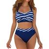 Generico 2026 Lingerie Sexy Completo sexydonna Costumi da Bagno Donna Costume Bikini Mare Slip Taglie Forti Push up acquagym Sostegno Seno Pantaloncini Curvy Swimsuit Intero Senza IT(Blu,M)