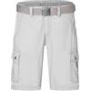 Timezone Pantaloncini cargo da uomo con cintura e tasche laterali, grigio., 31 W