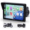 aphqua Schermo Moto 5" CarPlay e Android Auto Senza Fili - Touchscreen impermeabile IP67 per moto con Navigation GPS, Bluetooth Trans, Siri, Vivavoce - Modello A522