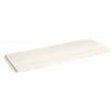 Decor Space Mensola da muro sospesa in legno con bordo squadrato (Bianco Frassino, 100 x 40 x 1.8 cm)