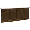 Vicentini arreda CREDENZA MADIA BUFFET IN LEGNO MOD MARTINI 4 PORTE ARTE POVERA NOCE SCURO