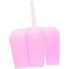 NUOBESTY Secchio Staccabili Integrato in Manico Componenti e Salvaspazio P Rosa Lavapennelli Plastica Design Tre-in-Uno Piccoli per Artisti Studi