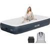 NALONE Materasso Gonfiabile Singolo Con Pompa Integrata 191x99x33cm, Letto Gonfiabile Singolo Autogonfiante, Materasso Per Campeggio e Letto Ospiti