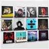 Viymgit Confezione da 12 mensole in acrilico da 30,5 cm per album e dischi in vinile, mensole sospese in acrilico nero per decorazioni fotografiche da parete, listelli per libri per bambini