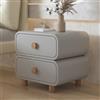 ZDMZR Comodino con 2 Cassetti, Comodini Camera da Letto, Comodino Moderno, Comodini Camera da Letto, Cassetti in Legno Massello (Color : B, Size : 50cm/19.7in)