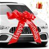 GIBOHOM Grande Fiocco per Auto, Fiocchi Regalo Grande 76 cm, Gigante Fiocchi Automontante Riutilizzabile per Auto, Bicicletta, Festa, Compleanno, con Ventosa e 4 Piccoli Fiocchi (Happy Birthday)