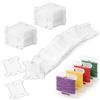 YiliYa 300 Pezzi Bobine di Plastica per Filo da Ricamo,Farfalline Avvolgifilo Ricamo Avvolgitore Rocchetti di Filo per Fai da Te Cucito Filo di Stoccaggio Punto Croce Accessori Trasparente