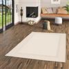 Pergamon Panama - Tappeti per Interni ed Esterni Flatweave Natura - Grigio Bordure - 4 Dimensioni