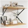Feihorrm Mensole In Rovere, Mensole Da 40 cm Per Parete, Mensole Sospese Profonde 30 cm, Libreria In Legno Truciolare, Scaffali Per Soggiorno, Cucina, Bagno, Camera Da Letto, 40 x 30 x 15 cm
