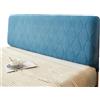 SHUOJIA Copertura per Testiera per Letto, Copri Testata Letto Fodera jacquard Elastica Protezione Testata Matrimoniale Cover Cuscino Lavabile per Decorazione Camera (A-Blue-gray,150cm/59in)