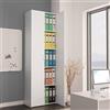 Generico Armadio per Ufficio Bianco 60x32x190 cm in Legno Multistrato,Mobili,Armadietti e portaoggetti,Archivi-800297