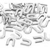 PATIKIL 50pz 10mm 2/5 Pollici Larghezza Spirale Punte per Stecche per Cucire, Punte per Stecche Corsetto Acciaio Carbonio Zincato Coperture estremità per Abito Sposa Costume, Tono Argento