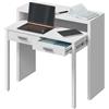 Habitdesign 13Casa Granada F8 Scrivania Allungabile, 98 x 36 x 87 H Cm, Bianco, Melamina