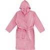 LARA MORADA - Accappatoio per Uomo - Donna in Morbida Microfibra, Tinta Unita, con Cappuccio, Unisex, Ideale per Mare, Piscina E Palestra Rosa S