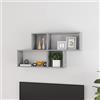 Generico Scaffale a Parete Grigio Cemento 100x18x53 cm Legno Multistrato,Grigio,9.14kg,807164
