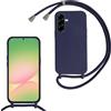 Beajew Custodia per Samsung Galaxy A57 Cover con Regolabile Rimovibile Corda da Catena Collana Necklace Antiurto Cordino Collari per Samsung Galaxy A57, Blu Scuro