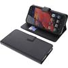 foto-kontor Custodia a Libro Compatibile con Blackview BV9600 / BV9600 PRO Cover di Colore Nero