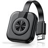 Thecoopidea Adattatore HDMI Wireless 4K/1080P Miracast con WiFi 5G/2.4G, Dongle Display Mirroring per iOS, Android, Windows, Mac, TV, Monitor, Proiettore - Streaming Video Senza Ritardi