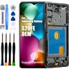 DTD Schermo OEM per Samsung Galaxy S20 Fe/S20 Fe 5G, display LCD di ricambio, digitalizzatore touch screen (6,5 pollici, nero con cornice), riconoscimento delle impronte digitali supportato