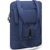 HYZUO 15-16 Pollici Custodia Imbottita per Laptop per MacBook Pro 15/16, 15 15,6 Dell/HP/Lenovo/Asus/Acer Notebook Chromebook, Borse a Tracolla Sottili da Donna Borsa Lavoro Quotidiana, Blu Navy