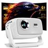 Weejector Proiettore 1080P Nativo 16000 Lumen,Proiettore Portatile WiFi 6 2.4G/5G Bluetooth 5.2, Zoom 50-100% e Messa a Fuoco Elettrica, Supporto TV Stick, Videoproiettore per Cellulare HDMI USB, Home Cinema