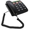 Doro PhoneEasy 331ph Telefono a filo con funzione chiamata veloce, Nero