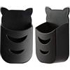 Dinghosen 2 Pezzi Supporto per Telecomando per Samsung TV Telecomando, Supporto adatto per Samsung LED LCD HDTV 3D 4K TV Telecomando-Nero