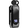 GYQIZSS Auricolari vivavoce con filo senza fili, clip on auricolare, cuffie chiamate promemoria vibrazione Business Headset per conducenti aziendali, nero