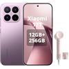 XIAOMI Smartphone 17T, 12 GB + 256 GB, con Android, display da 6,59 pollici, 120 Hz, batteria al carbonio al silicio da 6500 mAh, fotocamera Leica 5X, viola, asciugacapelli incluso (rosa, 1 ugello)