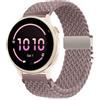 RUIMAYA Cinturini per Smartwatch Compatibili con Garmin Venu 4 41mm/Vivoactive 4S/Venu 3S/Venu 2S, Cinturino per Orologio in Nylon Intrecciato per Forerunner 255S/265S (Viola Fumo, 18mm)