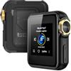 HIFI WALKER H2 Mini Lettore MP3 Bluetooth con Audio Hi-Res, DAC ESS9218, aptX/LDAC/UAT, Lettore Musicale Portatile con Clip, Touchscreen, 64GB Inclusi, Supporta fino a 512GB