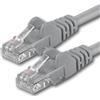1aTTack.de 7952508 1x 0,25m Gray Cavo di rete Cat6 Cat 6 Ethernet LAN 1000 Mbit/s RJ45