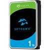 Seagate SkyHawk, 1 TB, Hard Disk Interno per Applicazioni di Sorveglianza, Unità SATA 6 GBit/s, 3.5, Cache 64 MB per Sistemi con Videocamere DVR e NVR, 3 Anni di Servizi Rescue (ST1000VX005)