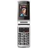 BEAFON SL645 SILVER LINE, TELÃ‰FONO PLEGABLE CON TECLAS GRANDES, NEGRO