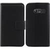 Tnviud Cuson Nero Vera Real Pelle Case per Brondi Amico Chic 2.4 Custodia Caso Premium Leather Cover Flip Guscio Protettiva Copertina Portafoglio Magnetico Anti Urto e Anti Graffi