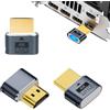 AYHYHLJZJ 3 pezzi HDMI Dummy Plug con luce di visualizzazione blu, HDMI Dongle Virtual Monitor Emulatore, supporta 4K@60Hz, Plug and Play, compatibile con Windows, per Mac OS & Linux per uso headless PC