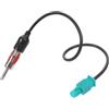 Veemoon Cavo Adattatore Antenna per Autoradio Auto in Plastica Nera, Leggero e Facile da Usare, Compatibile con Radio di Navigazione e Veicoli Europei