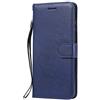 DENDICO Cover per Huawei P30 Lite/Nova 4E, Portafoglio PU Custodia in Pelle, Flip Libro TPU Bumper Caso per Huawei P30 Lite/Nova 4E - Blu Navy