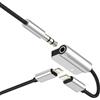 Aksenli Adattatore Lightning a 3.5mm Jack(2in1)per iPhone 14 13 12 11 Pro Max 7 8 Aux Cuffie Audio Cavo per Apple Auricolari Accessori Cuffia Caricatore Cavetto Adapter per iPad Headphone Ricarica Sdoppiatore