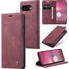 Ottcooed Cover per Google Pixel 10a Custodia, Cover Pellicola a Libro Portafoglio in Pelle Porta Carte Protettiva Slot per Scheda Flip Case Wallet Case con Google Pixel 10a, Rosso vino
