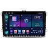 LIUYANYAN Autoradio 2 Din Bt Car Radio Car Play per VW Volkswagen Tiguan Touran Amarok Golf Caddy Compatibile con [Wireless] A-Pple Carplay Android Auto Bluetooth Am/Fm/Rds Radio, 4 Nucleo 1G+16G