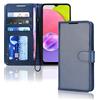 TECHGEAR Custodia in Pelle RedMi A1, Cover Libro Protettiva con Slot per Schede, Supporto e Cinturino da Polso - Pelle Sintetica per Xiaomi RedMi A1 Cover Portafoglio (Blu)