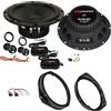 EvoTuning Kit Casse Altoparlanti Anteriori per Fiat Grande Punto dal 2006 Set 2 woofer +2 tweeter +2 Anelli e Cavi Adattatori compatibile con Renegade RX6.2C