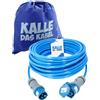 KALLE DAS KABEL - Prolunga CEE, 230 V, H07BQ-F 3G, 2,5 mm², cavo di alta qualità, per costruzioni industriali, barche, Womo e campeggio, 50 metri