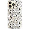 LA CASA DE LAS CARCASAS Custodia Ufficiale Snoopy per iPhone 14 Pro, Silhouettes per proteggere il tuo telefono cellulare in silicone morbido con licenza ufficiale Snoopy